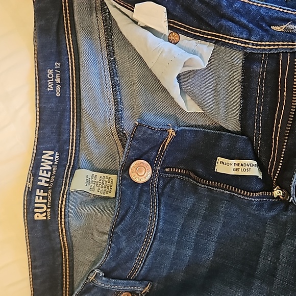 Ruff Hewn Taylor Easy Slim Sz.12 with Embroidered Flowers - Picture 4 of 6